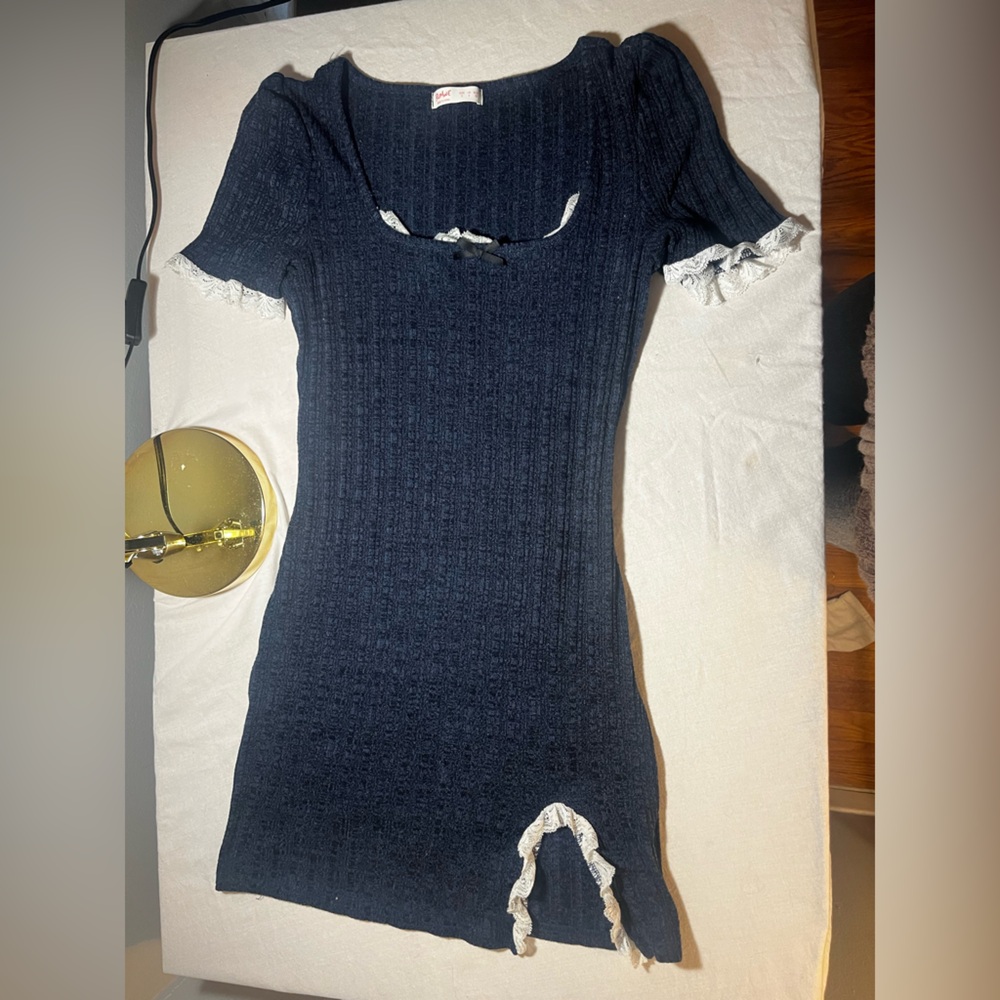 cute slit mini dress